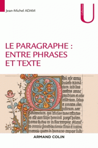 J.-M. Adam, Le paragraphe : entre phrases et texte