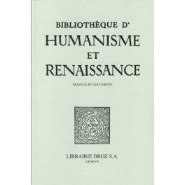 Bibliothèque d'Humanisme et Renaissance, (LXXIX-3) 