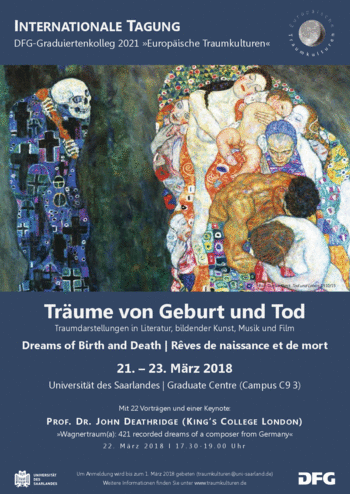 Dreams of Birth and Death. Liminal Bodily Experiences in Dreams: Literature, the Fine Arts, Theatre, Music and Film (Saarbrücken)