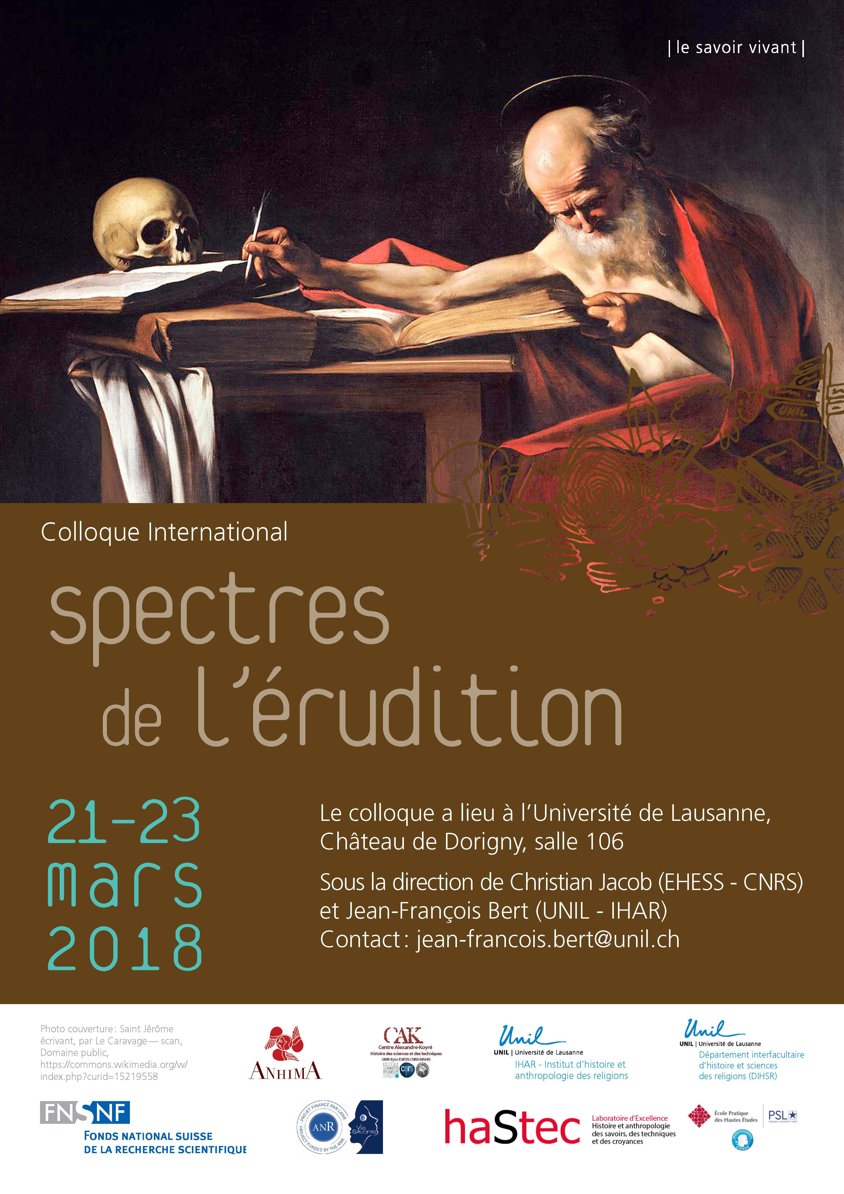 Spectres de l'érudition (Lausanne)