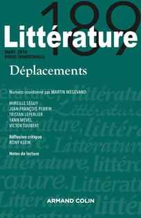 Littérature, n° 189, Déplacements (dir. M. Mégevand)