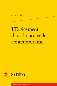 C. Colin, L’événement dans la nouvelle contemporaine