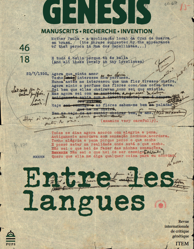 Séminaire de critique génétique :