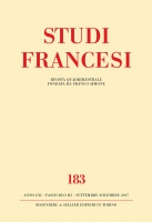 Studi Francesi, n°184 : 