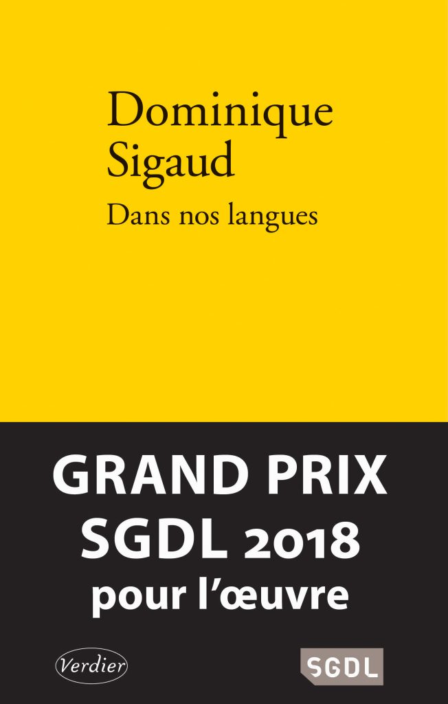 D. Sigaud, Dans nos langues