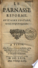 Le Parnasse réformé