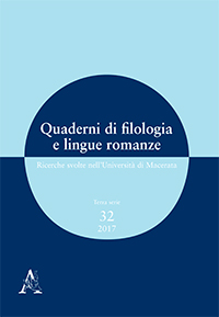 Quaderni di filologia e lingue romanze, terza serie, n° 32