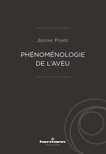 J. Porée, Phénoménologie de l'aveu