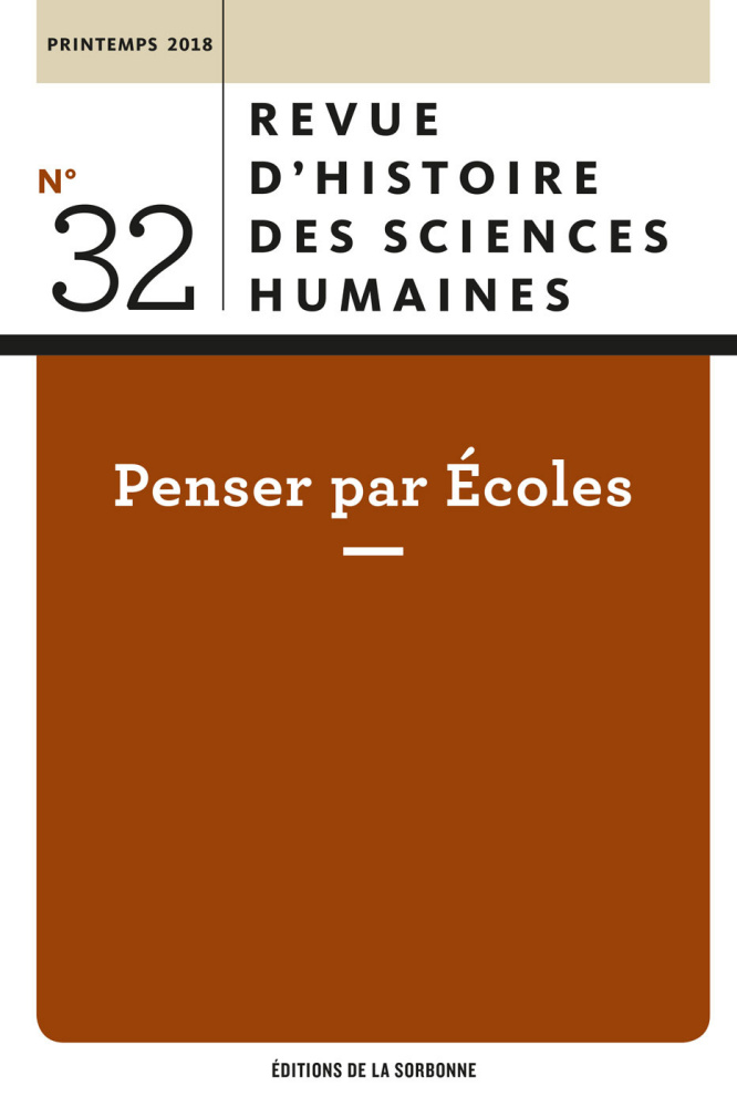 Revue d'histoire des sciences humaines, n° 32 :