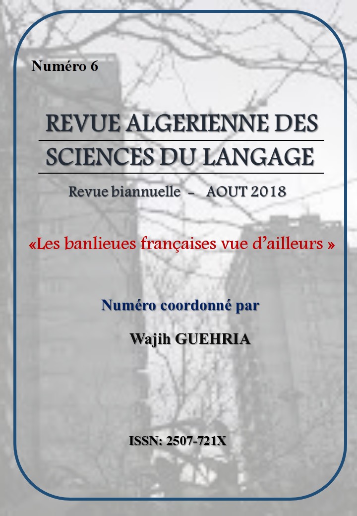 Revue Algérienne des Sciences du Langage, n° 6 :