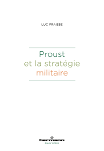 L. Fraisse, Proust et la stratégie militaire