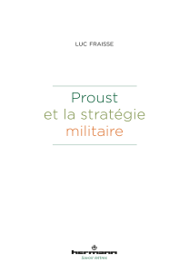 L. Fraisse, Proust et la stratégie militaire