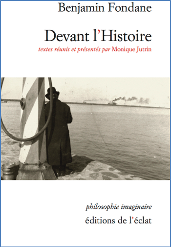 B. Fondane. Devant l’histoire (éd. M. Jutrin)