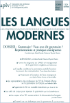Les Langues Modernes n° 3/2018, « Grammaire ? Vous avez dit grammaire ? Représentations et pratiques enseignantes »