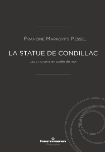 F. Markovits-Pessel, La statue de Condillac. Les cinq sens en quête de moi