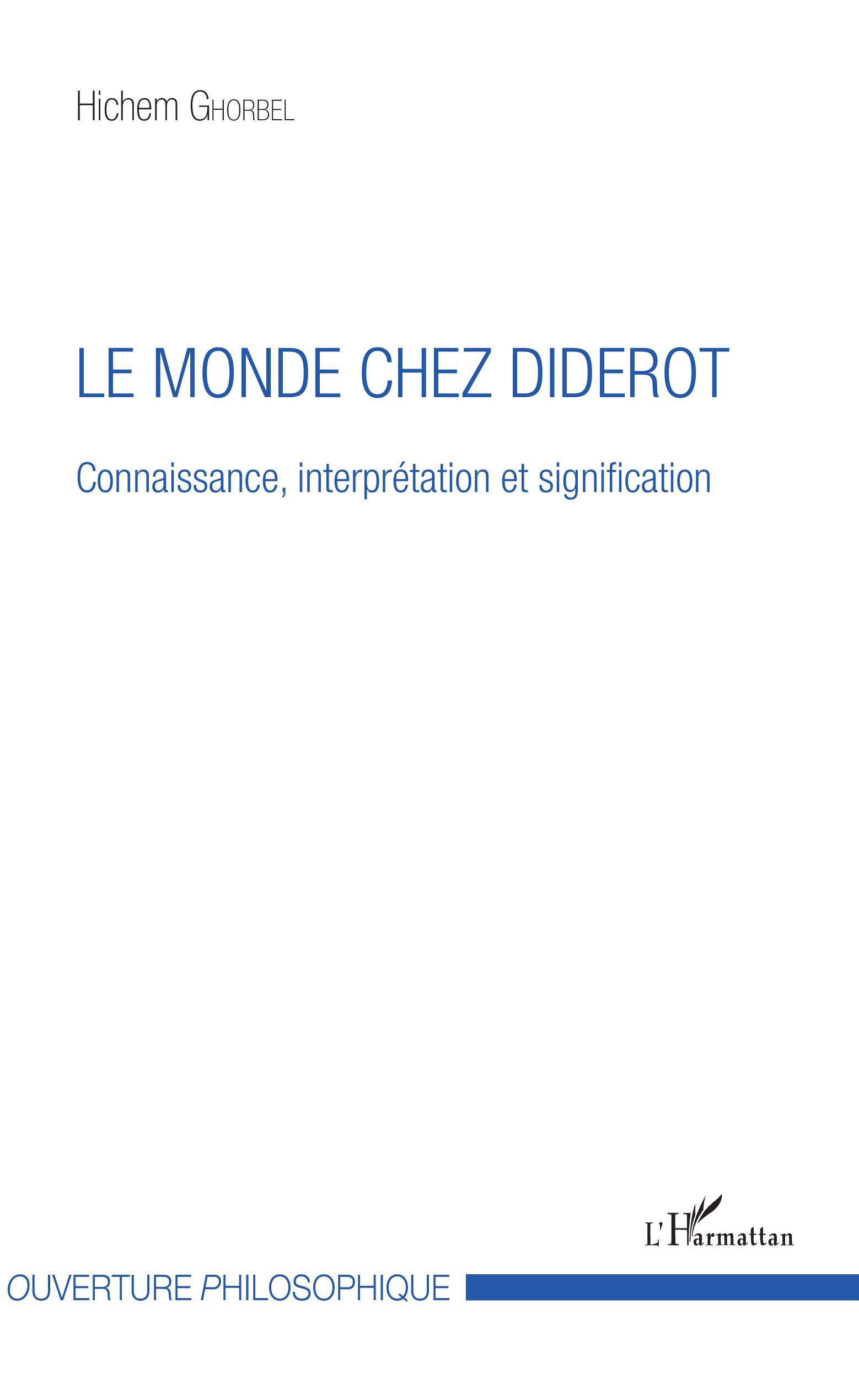 H. Ghorbel, Le Monde chez Diderot