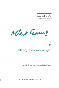 La Revue des lettres modernes, série Albert Camus, n° 16 :