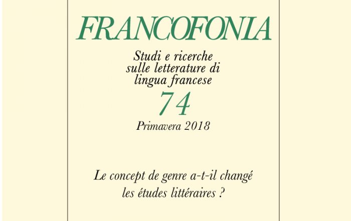 Francofonia, n° 74: 