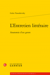 G. Yanoshevsky, L'Entretien littéraire. Anatomie d'un genre
