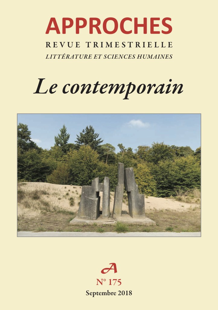 Revue Approches, n°175, 2-2018 :