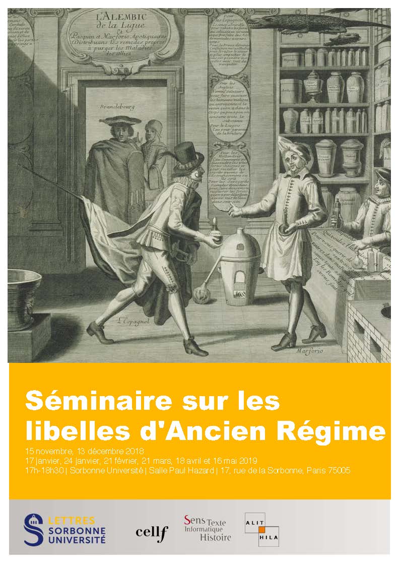 Séminaire de recherche sur les libelles d’Ancien Régime (Paris Sorbonne)