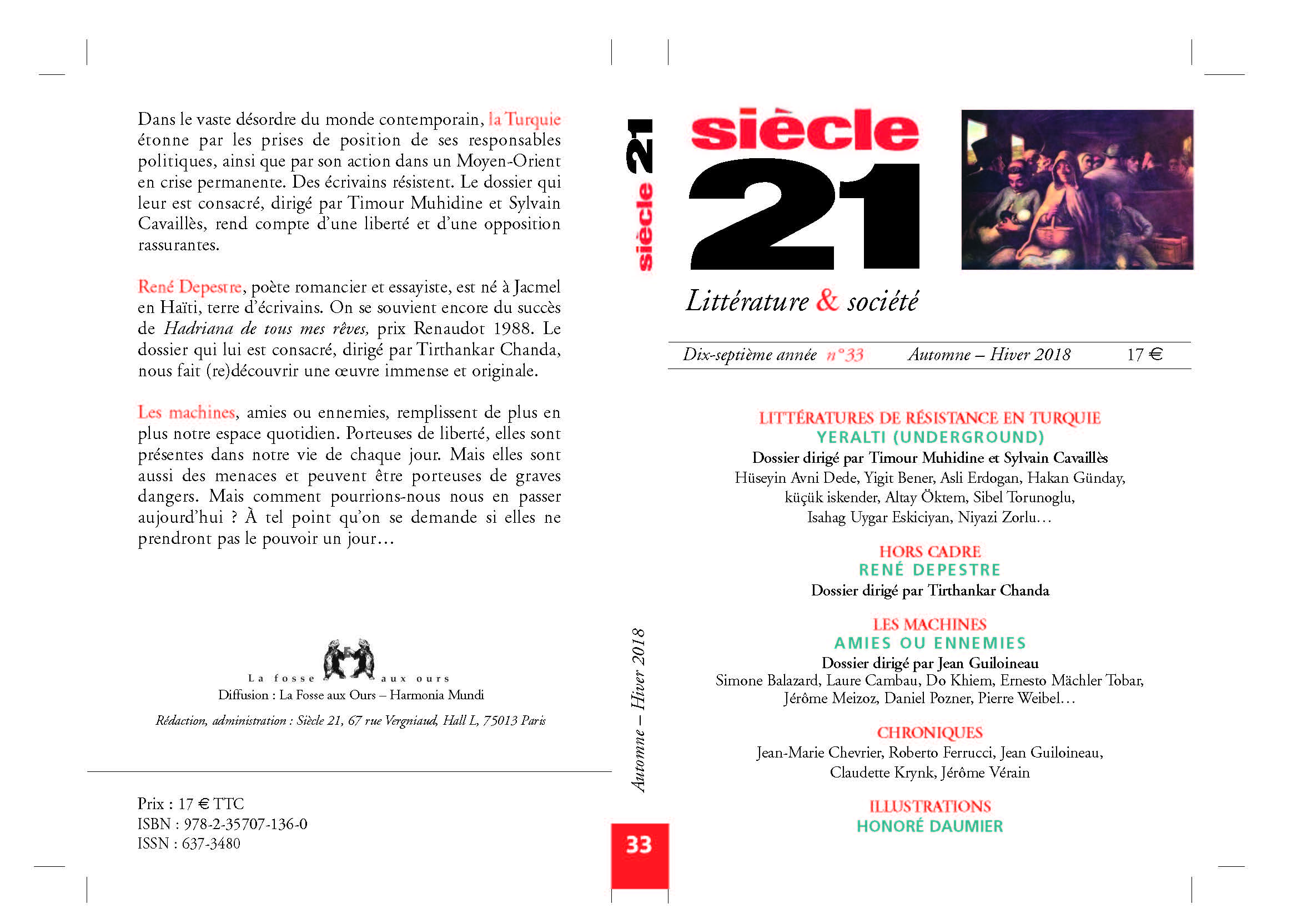 Siècle 21, Littérature et Société, n° 31: