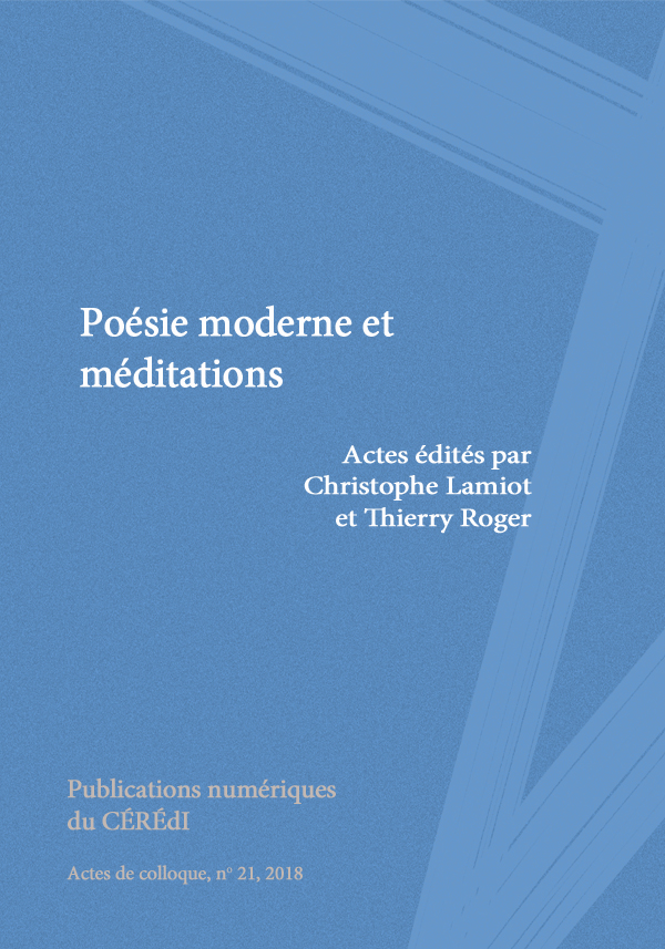 Poésie moderne et méditations