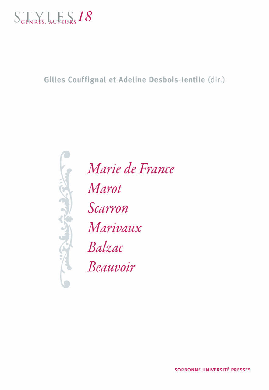 G. Couffignal et A. Desbois-lentile (dir.), Styles, Genres, Auteurs 18 : 