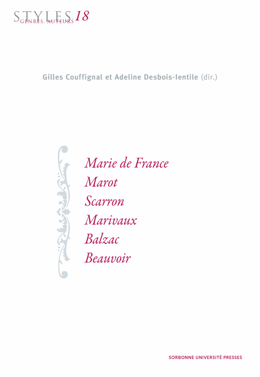 G. Couffignal et A. Desbois-lentile (dir.), Styles, Genres, Auteurs 18 :