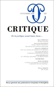 Critique, n° 858 :