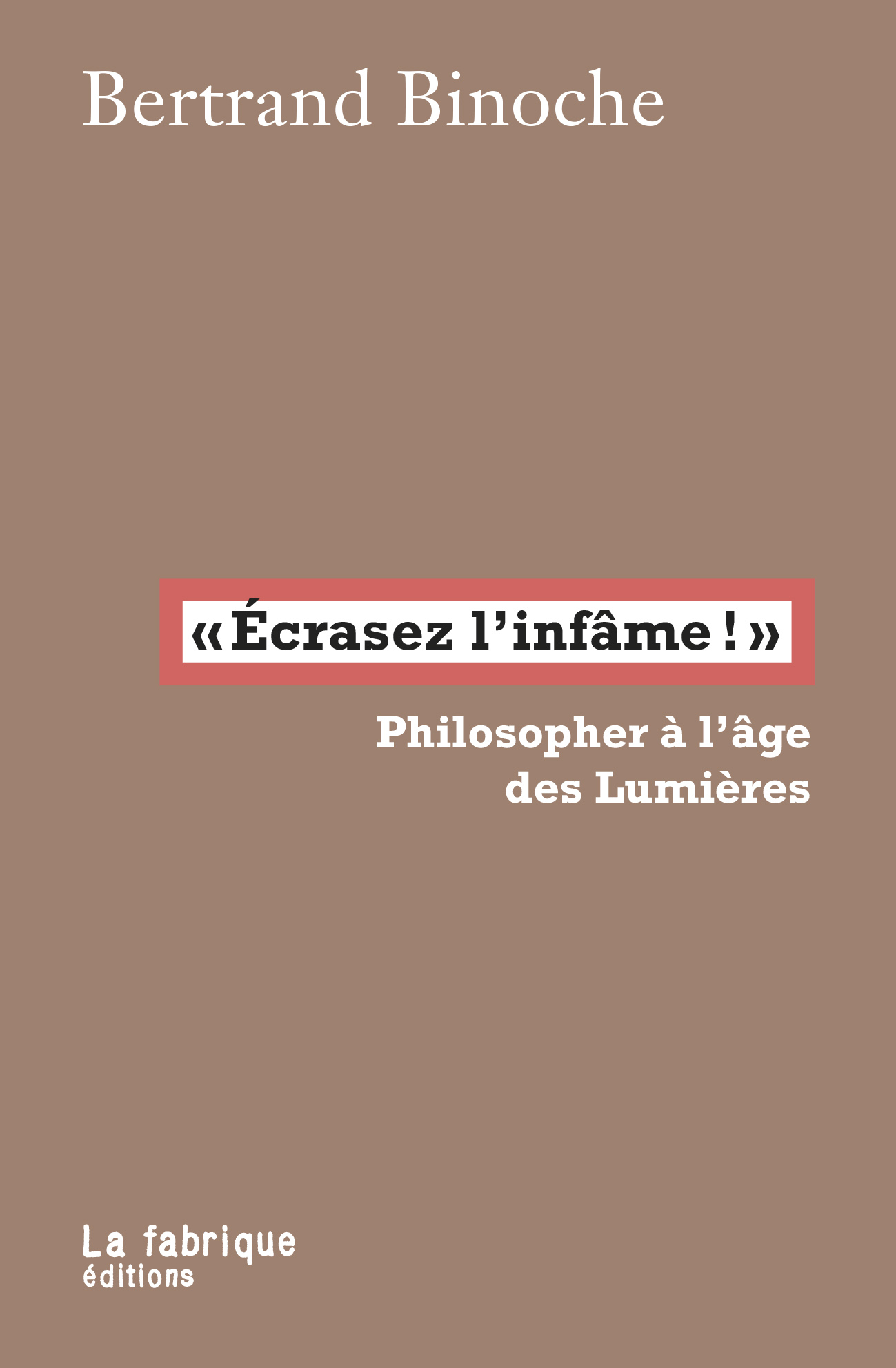 Philosopher avec les Lumières