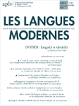 Les Langues Modernes, n° 4/2018