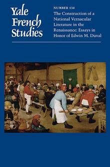 Yale French Studies n°134 :