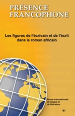 Présence Francophone, no 91, 2018: