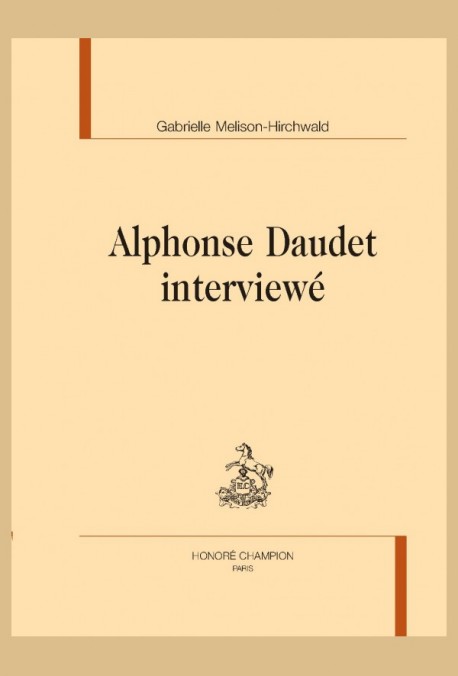 G. Melison-Hirchwald, Alphonse Daudet interviewé