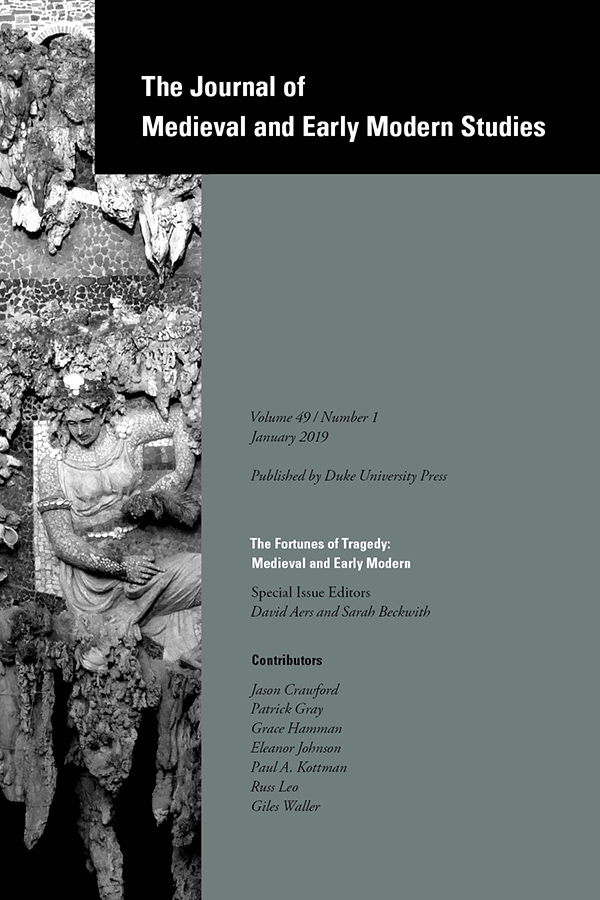 Journal of Medieval and Early Modern Studies, n°49 : 