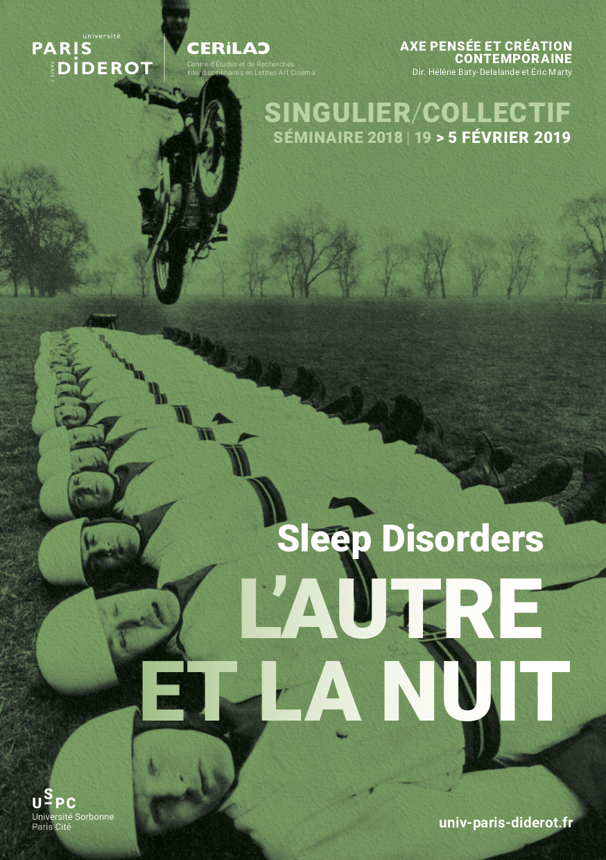 Sleep Disorders. L’autre et la nuit (Séminaire C. Flécheux, D. Rabaté : 