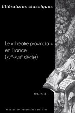Littératures classiques, n° 97:
