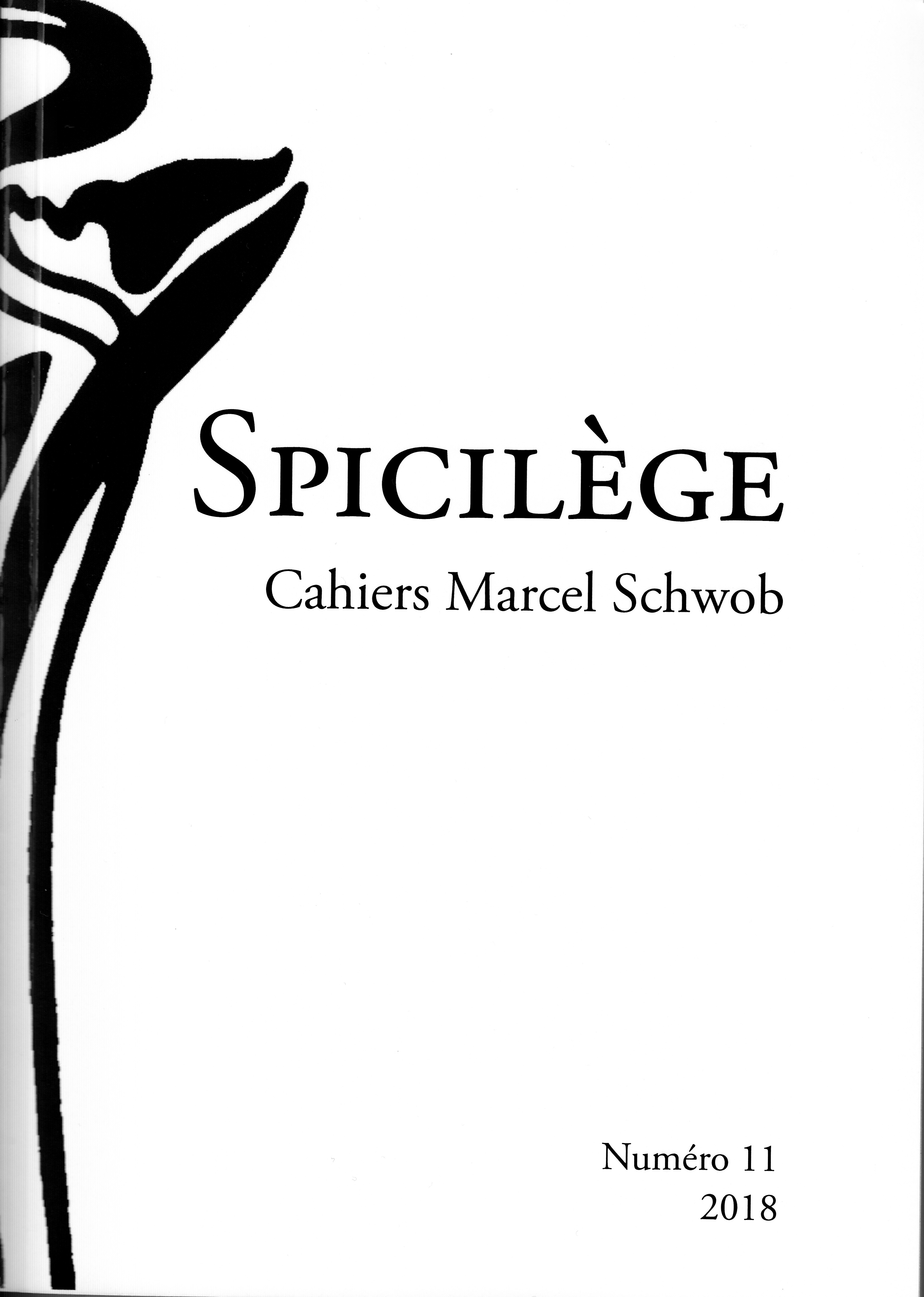 Spicilège. Cahiers Marcel Schwob, n° 11