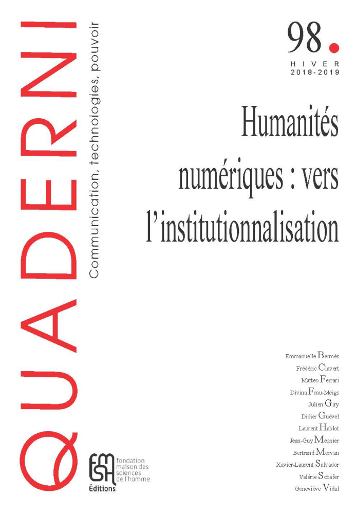 Quaderni, n° 98 :