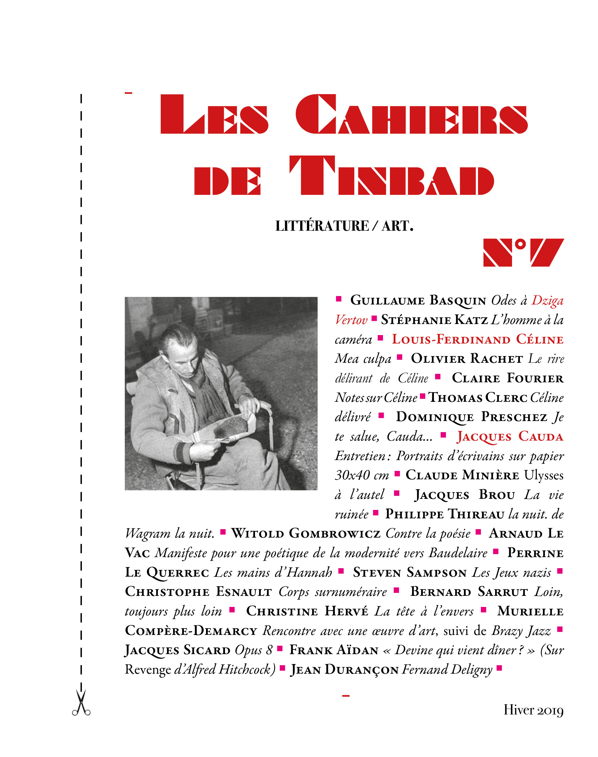 Les Cahiers de Tinbad, n° 7