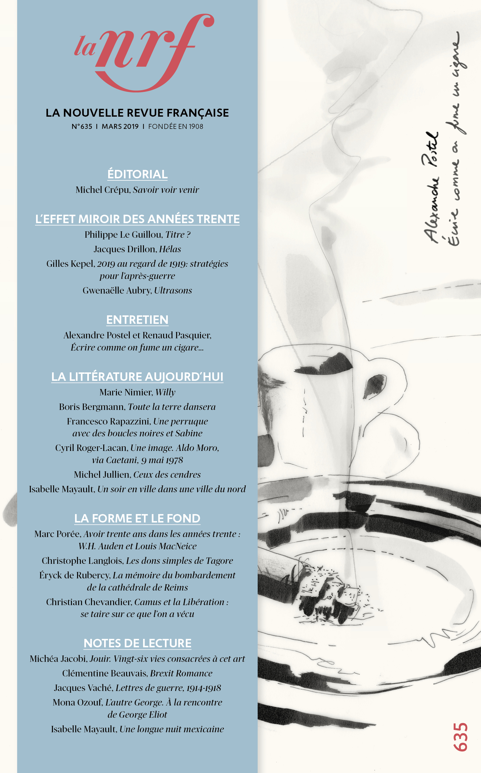 La Nouvelle Revue Française, n°635