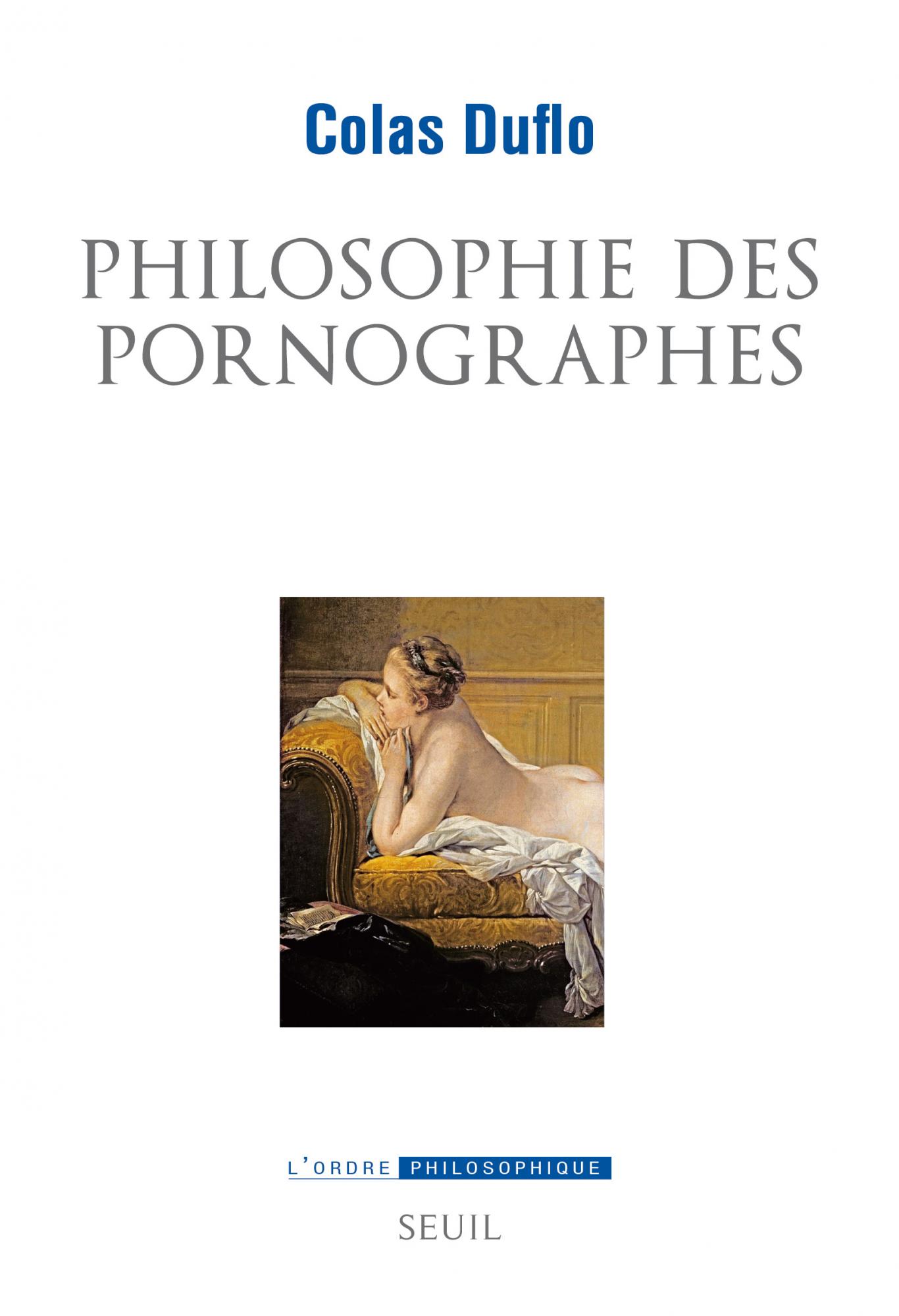 Conférence de Colas Duflo sur Philosophie des pornographes (Montpellier)