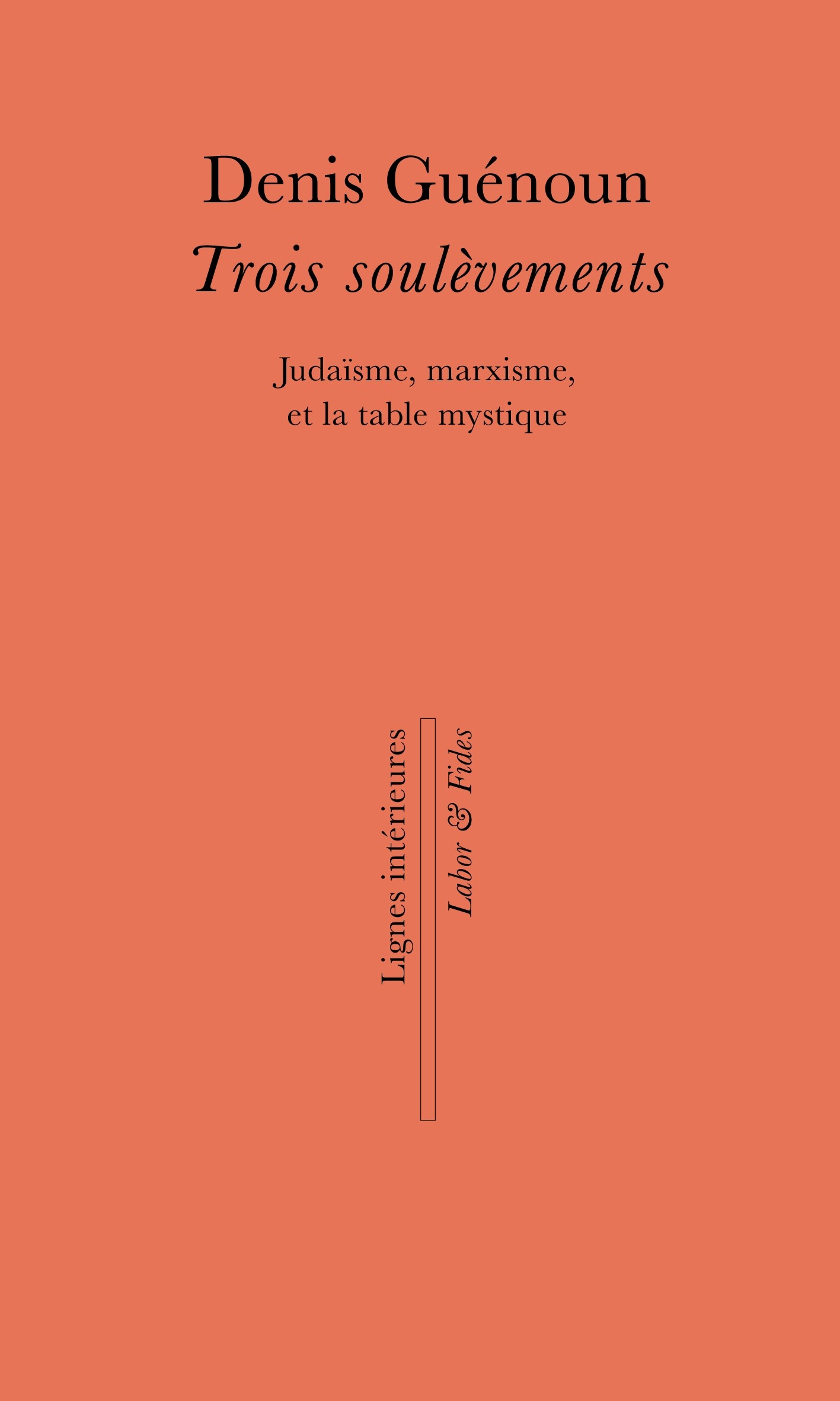 Rencontre avec D. Guénoun à l'occasion de la parution de Trois soulèvements (Genève)