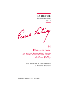 La Revue des lettres modernes, collection « Paul Valéry », n° 14 :