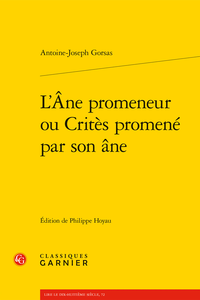 Antoine-Joseph Gorsas, L'Âne promeneur ou Critès promené par son âne