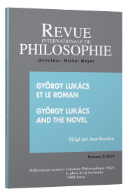 J. Bessière (dir.), György Lukács et le roman / György Lukács and the Novel