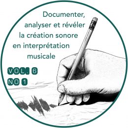 Revue musicale OICRM, vol. 6-1, 2019: