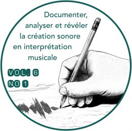 Revue musicale OICRM, vol. 6-1, 2019: 