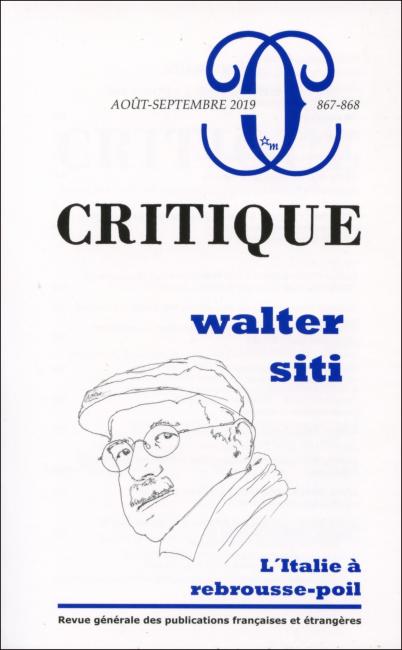 Critique n° 867-868 :